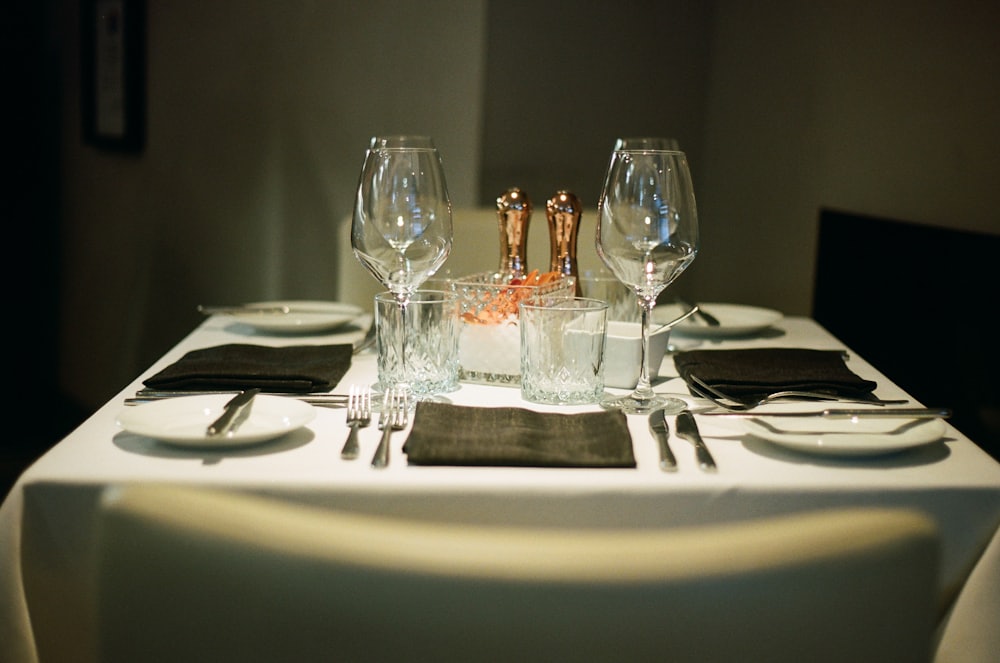 Elegant gedeckter Tisch bei Flavoria